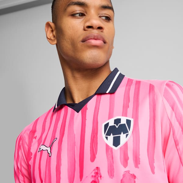 Camiseta KIDSUPER x CF MONTERREY Hombre, Fast Pink-PUMA White, extralarge
