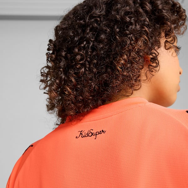 PUMA X KIDSUPER MCFC Women Performance Football Jersey, Neon Sun-PUMA Black, extralarge-IND
