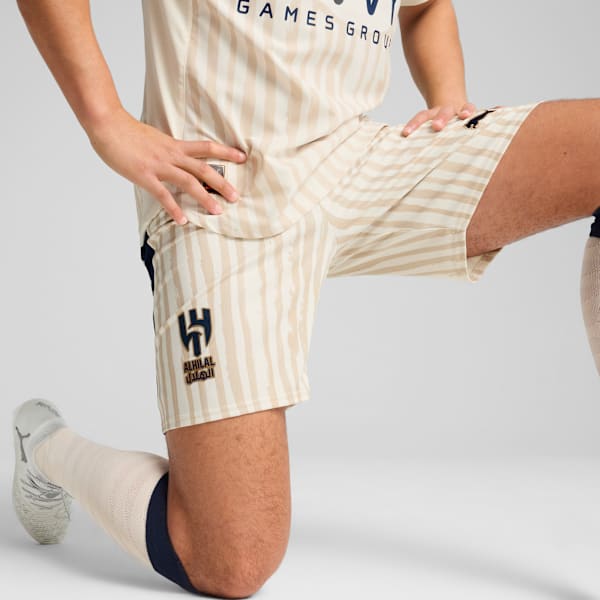 KIDSUPER x AL-HILAL SFC Shorts Men, Alpine Snow-Club Navy, extralarge