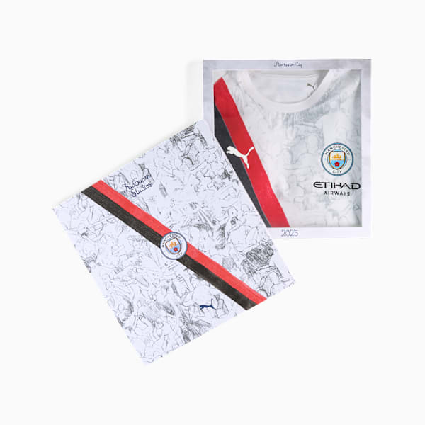 Jersey auténtico para hombre KIDSUPER x MANCHESTER CITY, PUMA White-PUMA Black, extralarge