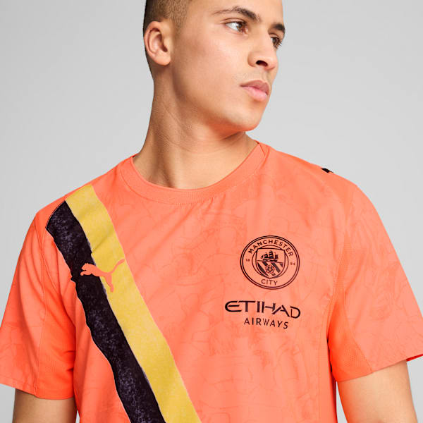 KIDSUPER x MANCHESTER CITY Authentic Jersey Men, Neon Sun-PUMA Black, extralarge