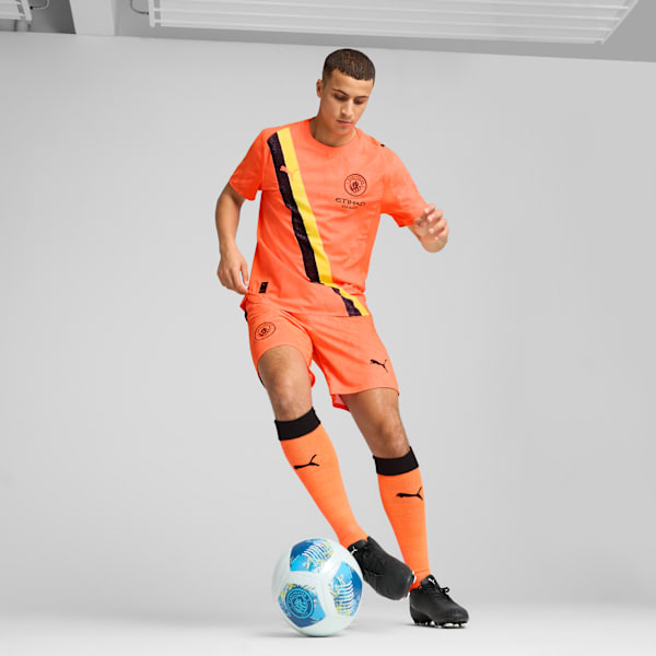 KIDSUPER x MANCHESTER CITY Authentic Jersey Men, Neon Sun-PUMA Black, extralarge