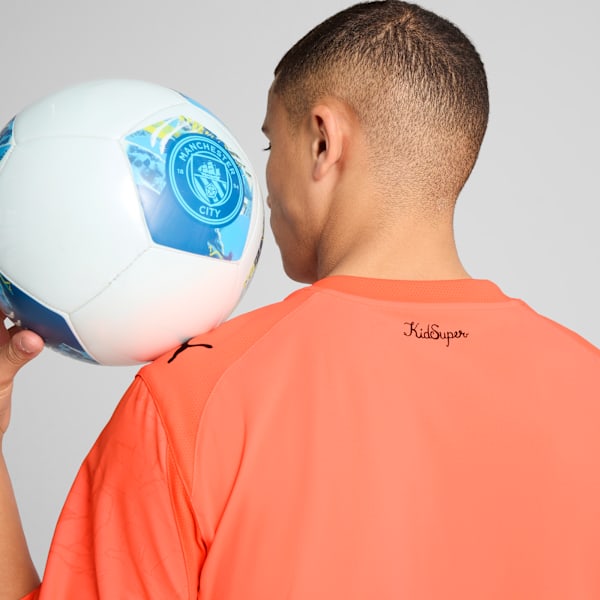 Jersey auténtico para hombre KIDSUPER x MANCHESTER CITY, Neon Sun-PUMA Black, extralarge