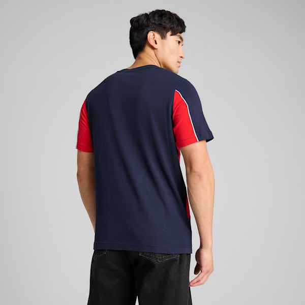 CHG ftblARCHIVE Men's Football Tee, PUMA Navy-PUMA Red, extralarge-IND