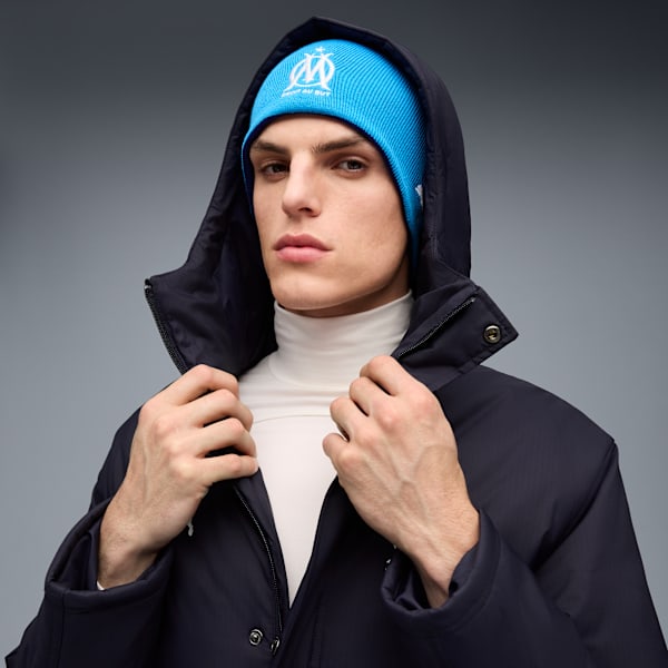 Olympique de Marseille Training Winter Jacket Men, New Navy-PUMA White, extralarge