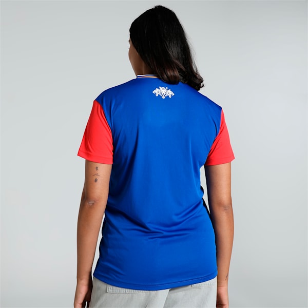 PUMA x DC 2024 Women's Fan Jersey, For All Time Red-Strong Blue, extralarge-IND