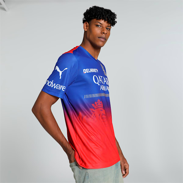 PUMA x RCB 2024 Men's Replica Jersey, Surf The Web-For All Time Red, extralarge-IND