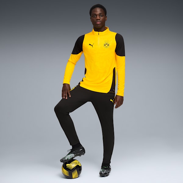 BVB TRG Pants Men, PUMA Black-Faster Yellow, extralarge