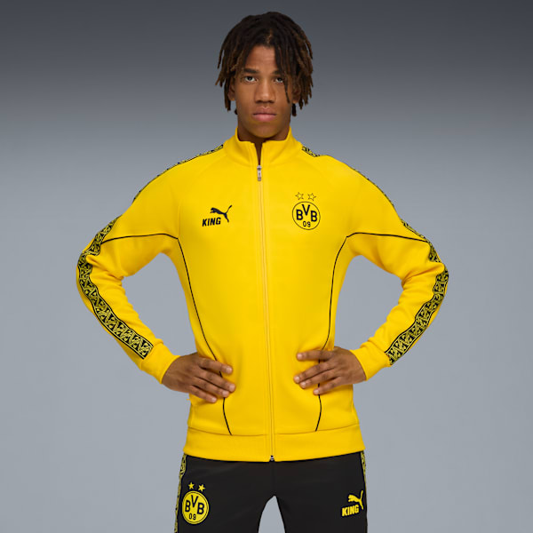 BVB KING Anthem Jacket Men, Faster Yellow-PUMA Black, extralarge