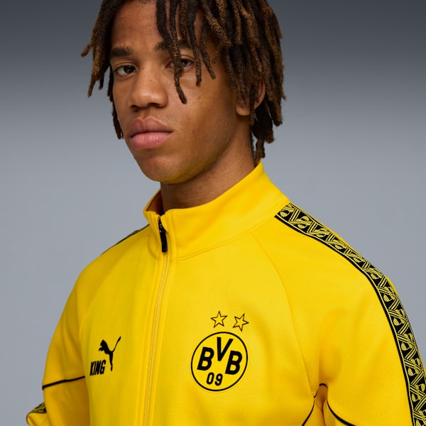 BVB KING Anthem Jacket Men, Faster Yellow-PUMA Black, extralarge