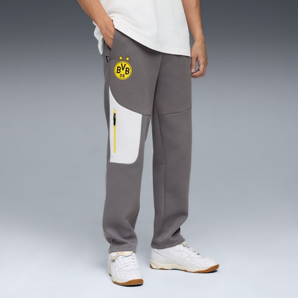 Borussia Dortmund PUMATECH Sweatpants Men, Cool Dark Gray-Faster Yellow, extralarge-GBR