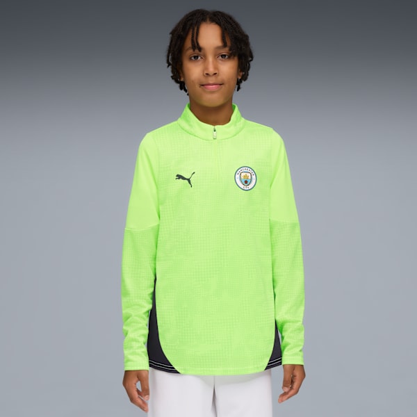 Manchester City Training Quarter-Zip Top Youth, Fizzy Apple-Blue Violet, extralarge-GBR