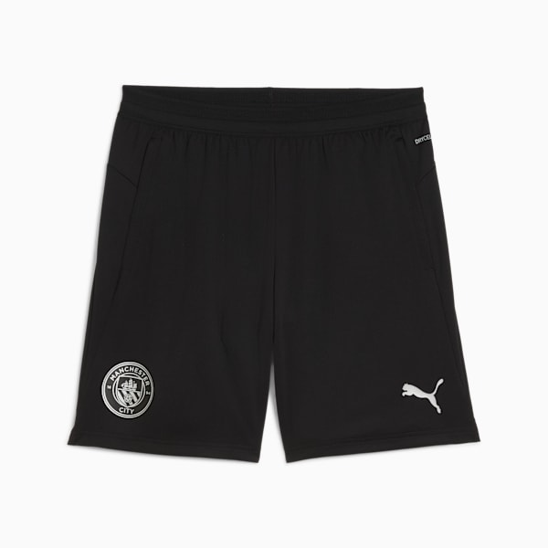 Manchester City Men's Slim Fit Football Shorts, PUMA Black-PUMA Silver, extralarge-IND