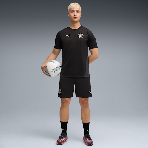 Manchester City Men's Slim Fit Football Shorts, PUMA Black-PUMA Silver, extralarge-IND