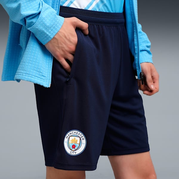 Manchester City Men's Slim Fit Football Shorts, Deep Navy, extralarge-IND