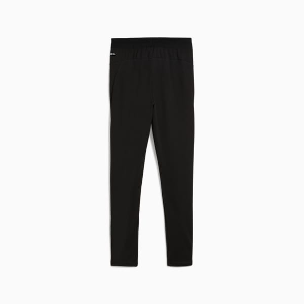 Black PUMA training trousers for adults, featuring a fitted design.
