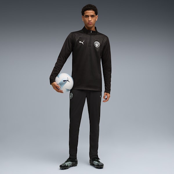 Manchester City Men's Slim Fit Training Pants, PUMA Black-PUMA Silver, extralarge-IND