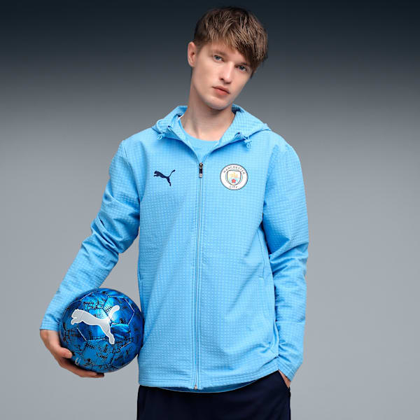 Manchester City 25/26 Away Softshell Men’s Training Jacket, Team Light Blue-PUMA White, extralarge-IND
