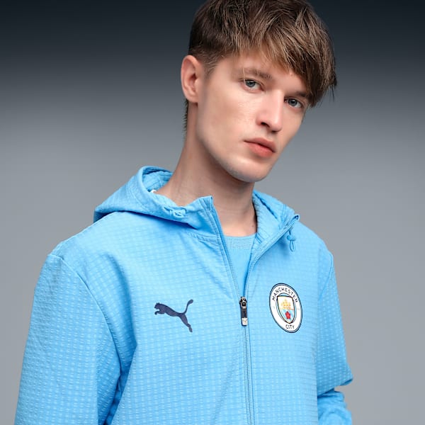 Manchester City Softshell Men’s Full Zip Training Jacket, Team Light Blue-PUMA White, extralarge-IND