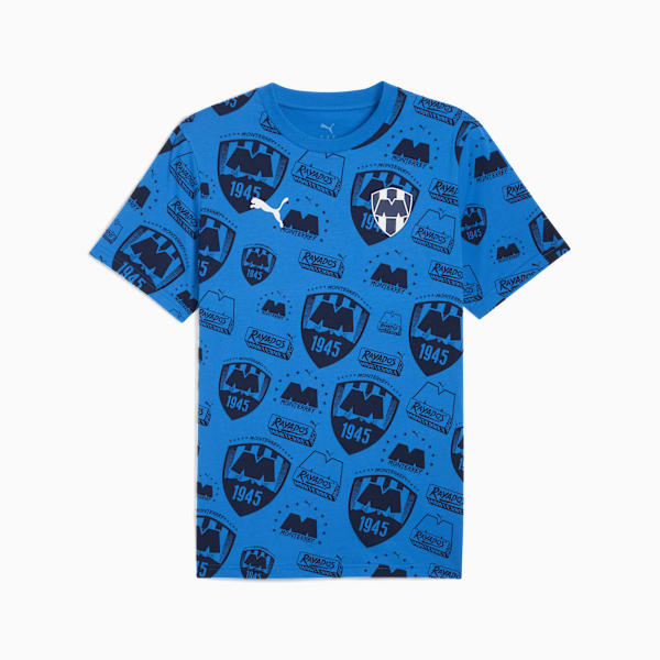 CF Monterrey FtblCulture All-Over Print Tee Men, Blue Intense-PUMA Navy, extralarge