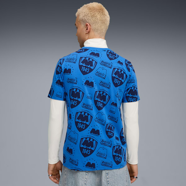 CF Monterrey FtblCulture All-Over Print Tee Men, Blue Intense-PUMA Navy, extralarge