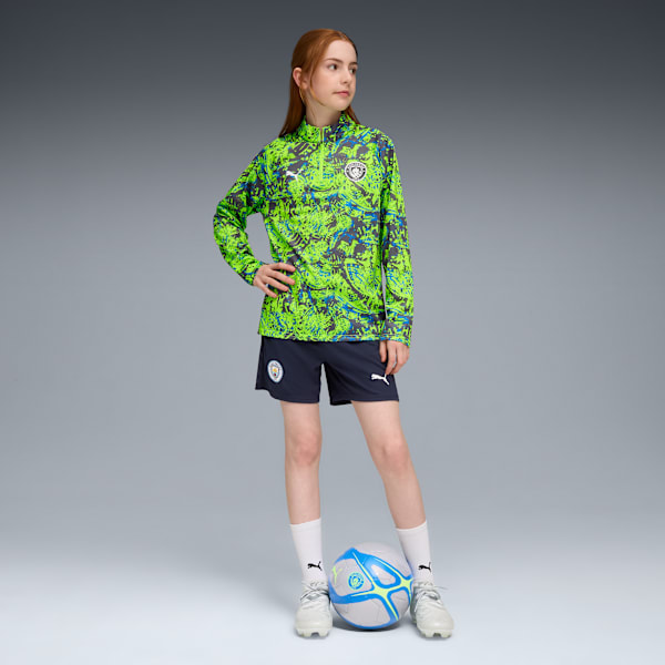 Manchester City Pre-match Quarter-Zip Top Youth, Pro Green-Hyperlink Blue, extralarge-GBR