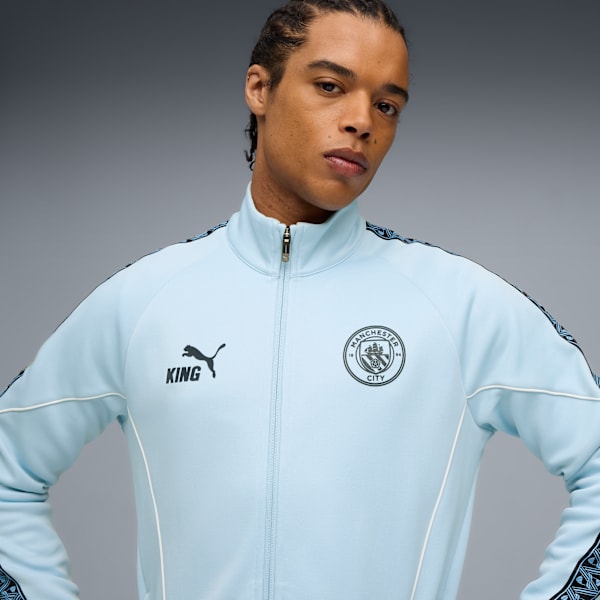 Manchester City KING Anthem Jacket Men, Silver Sky-Deep Navy, extralarge