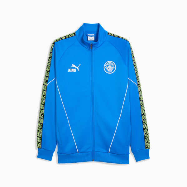 Chamarra Manchester City KING Anthem para hombre, Hyperlink Blue-Pro Green, extralarge