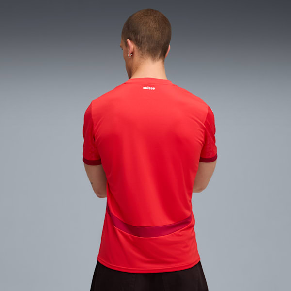 Switzerland Women's Team 2025 Home Jersey Men, PUMA Red-Dark Crimson, extralarge