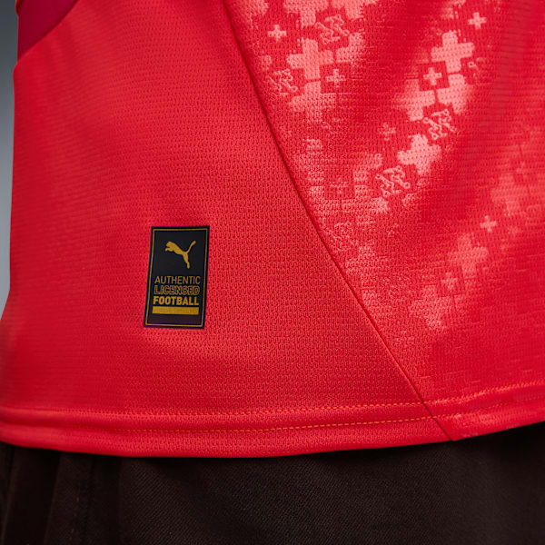Switzerland Women's Team 2025 Home Jersey Men, PUMA Red-Dark Crimson, extralarge