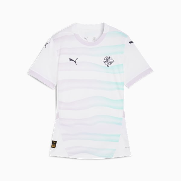 Iceland Women's Team 2025 Away Jersey Women, PUMA White-New Navy, extralarge-GBR