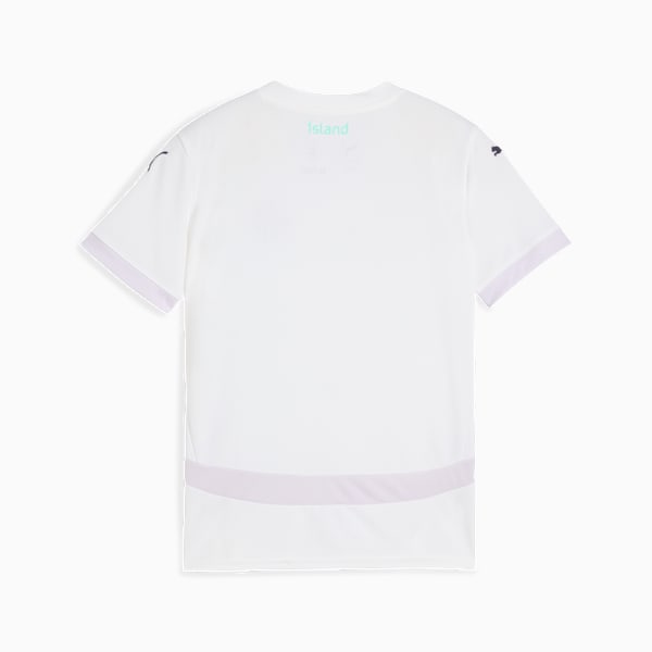 Iceland Women's Team 2025 Away Jersey Youth, PUMA White-New Navy, extralarge-GBR