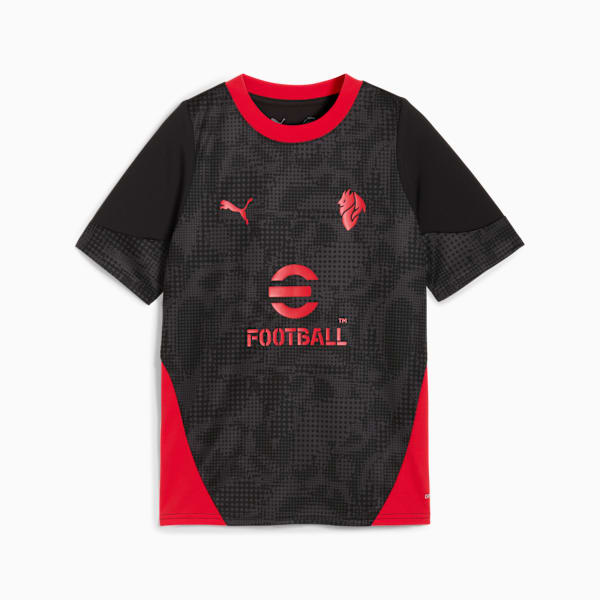 AC Milan Training Jersey Youth, PUMA Black-For All Time Red, extralarge-GBR