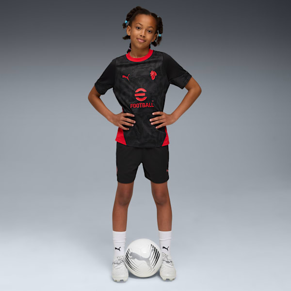 AC Milan Training Jersey Youth, PUMA Black-For All Time Red, extralarge-GBR