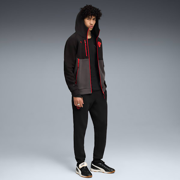 AC Milan PUMATECH Full-Zip Hoodie Men, PUMA Black-For All Time Red, extralarge-GBR