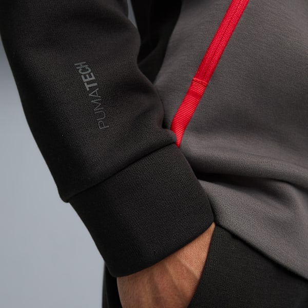 AC Milan PUMATECH Full-Zip Hoodie Men, PUMA Black-For All Time Red, extralarge-GBR