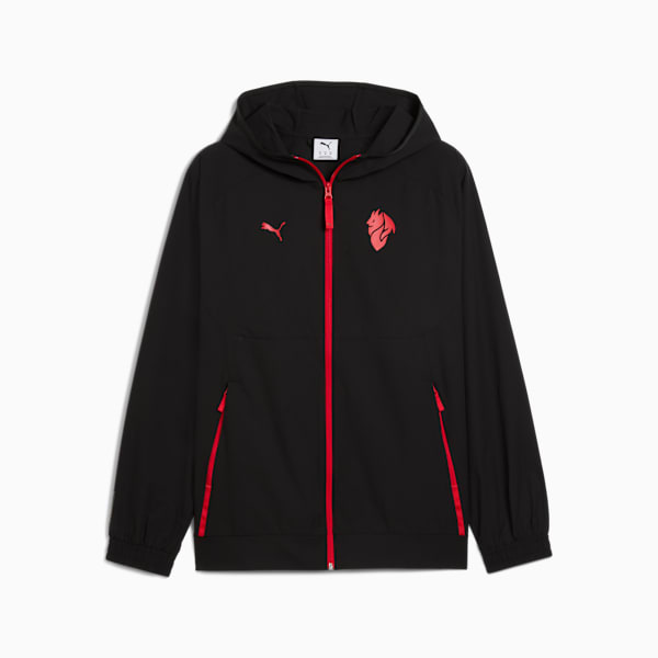 AC Milan PUMATECH Woven Jacket Men, PUMA Black-For All Time Red, extralarge-GBR