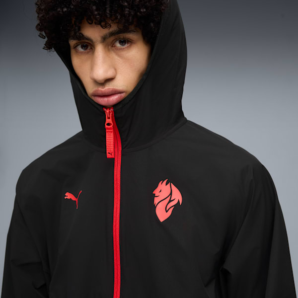 AC Milan PUMATECH Woven Jacket Men, PUMA Black-For All Time Red, extralarge-GBR