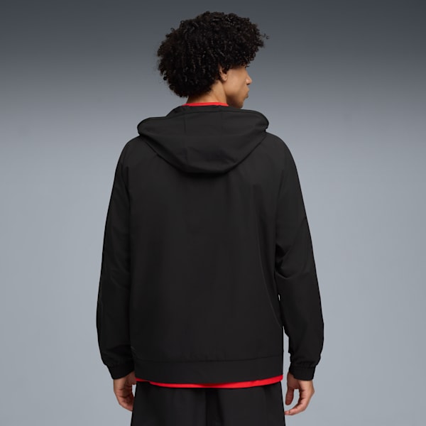 AC Milan PUMATECH Woven Jacket Men, PUMA Black-For All Time Red, extralarge-GBR