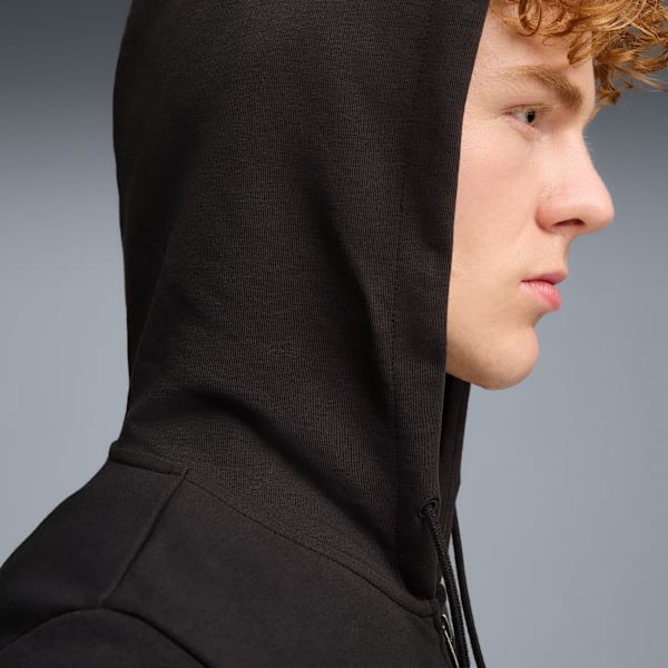 BVB FtblCltr Hood Sweat Jkt Men, PUMA Black-Faster Yellow, extralarge
