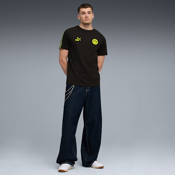 BVB KING Football Tee Men, PUMA Black-Yellow Alert, extralarge