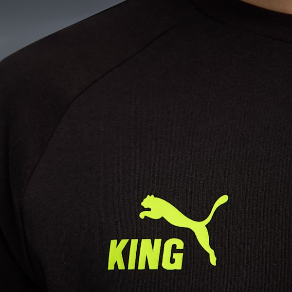 BVB KING Football Tee Men, PUMA Black-Yellow Alert, extralarge