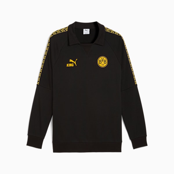 Borussia Dortmund KING Drill Top Men, PUMA Black-Yellow Sizzle, extralarge