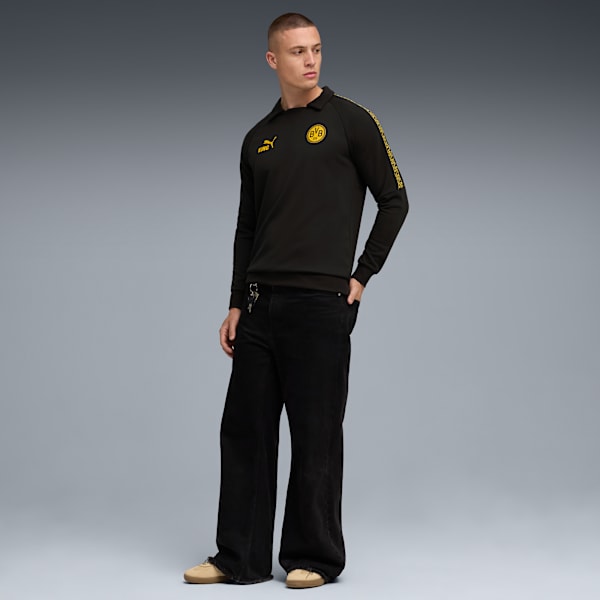 Borussia Dortmund KING Drill Top Men, PUMA Black-Yellow Sizzle, extralarge