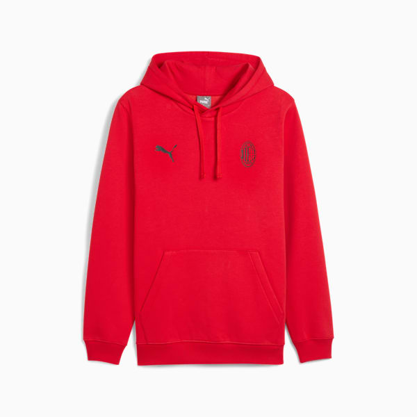 AC Milan FtblEssentials Hoodie Men, For All Time Red-PUMA Black, extralarge