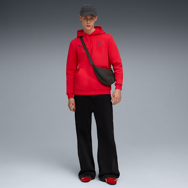 AC Milan FtblEssentials Hoodie Men, For All Time Red-PUMA Black, extralarge
