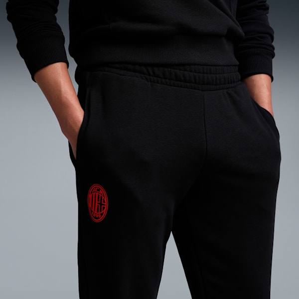 AC Milan Football&nbsp;Essential Men's Regular Fit Pants, PUMA Black-For All Time Red, extralarge-IND