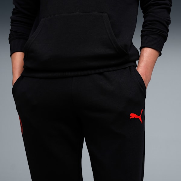 AC Milan Football&nbsp;Essential Men's Regular Fit Pants, PUMA Black-For All Time Red, extralarge-IND
