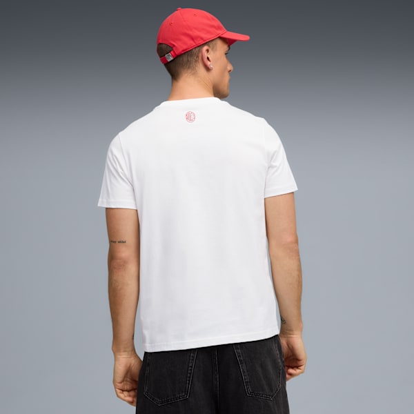 メンズ ACミラン FTBLCULTURE 半袖 Tシャツ, PUMA White-For All Time Red, extralarge-JPN