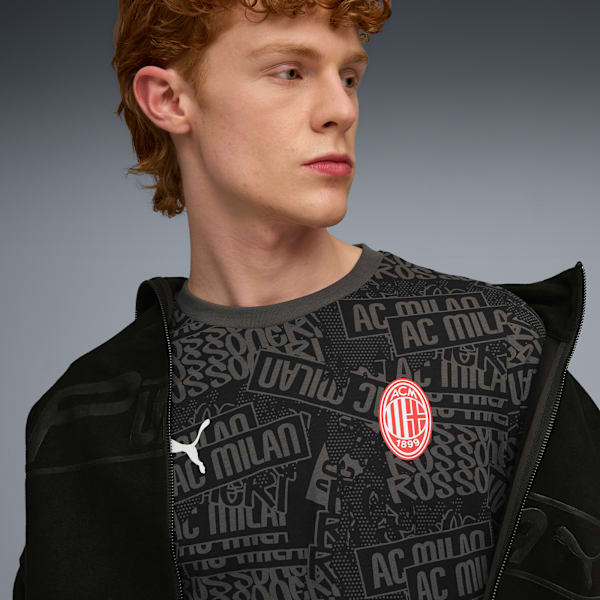 AC Milan FtblCulture All-Over Print Tee Men, PUMA Black-For All Time Red, extralarge-GBR